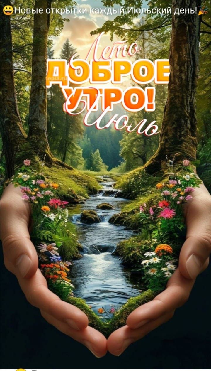 Лето ДОБРОЕ УТРО! Июль
Новые открытки каждый Июльский день!