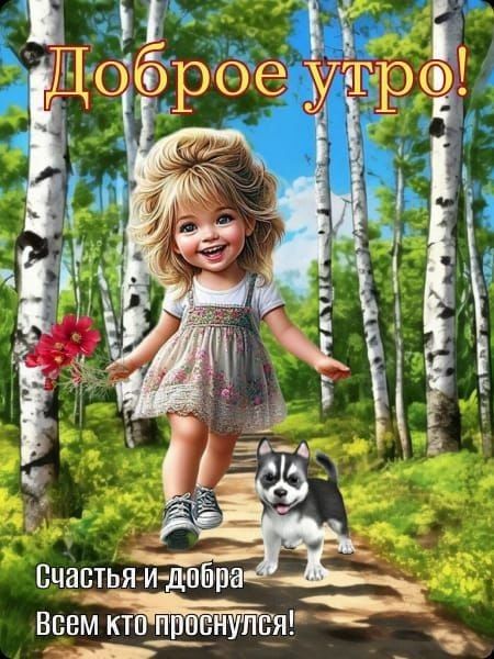 Доброе утро!
Счастья и добра Всем кто проснулся!