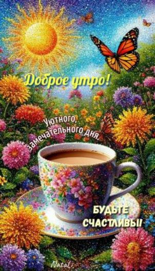 Доброе утро! Утреннего, замечательного дня. Будьте счастливы!