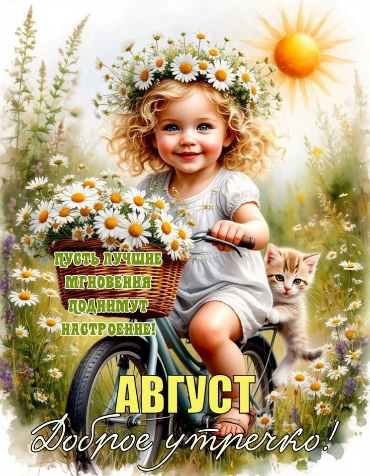 Пусть лучшие мгновения поднимут настроение! АВГУСТ Доброе утречко!