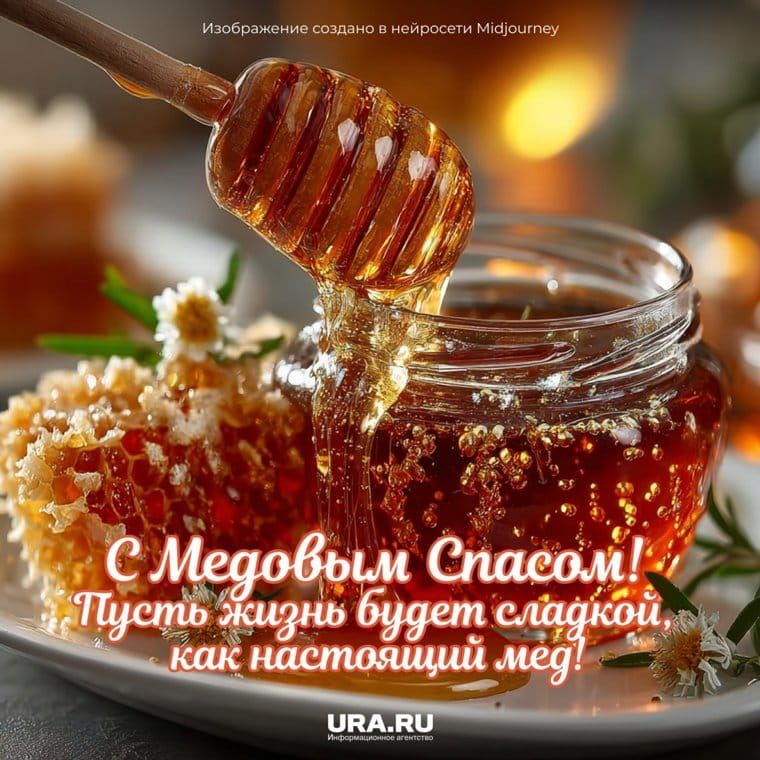 С Медовым Спасом! Пусть жизнь будет сладкой как настоящий мед!