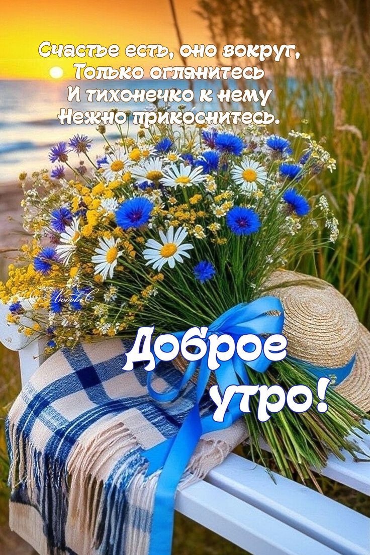 Счастье есть, оно вокруг, Только оглянитесь И тихонечко к нему Нежно прикоснитесь. Доброе утро!