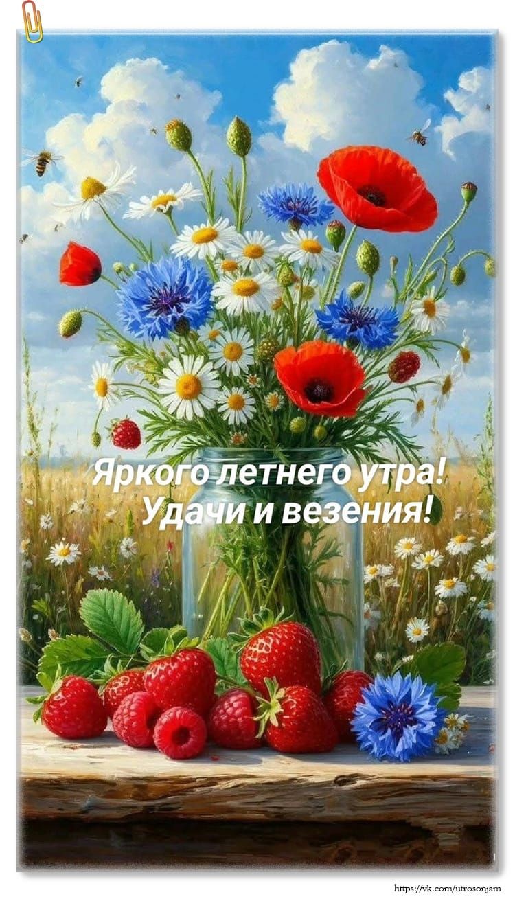 Яркого летнего утра! Удачи и вдохновения!