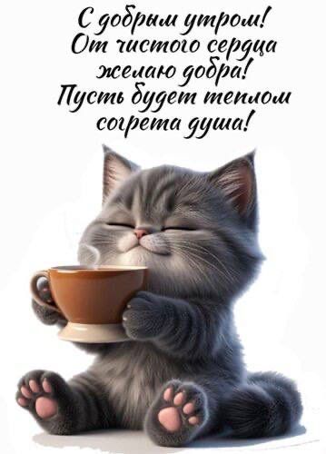 С добрым утром! От чистого сердца желаю добра! Пусть будет теплом согрета душа!