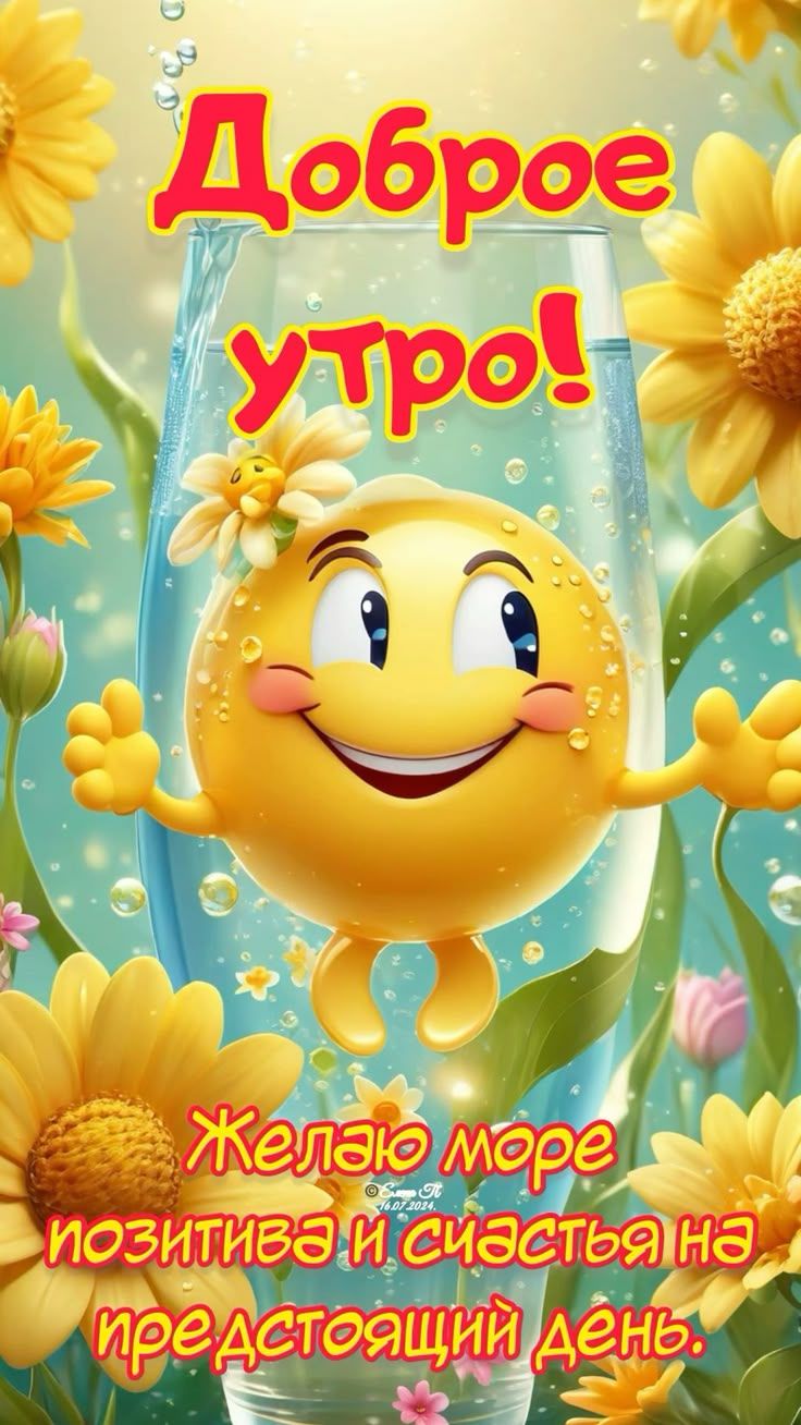 Доброе утро! Желаю море позитива и счастья на предстоящий день.