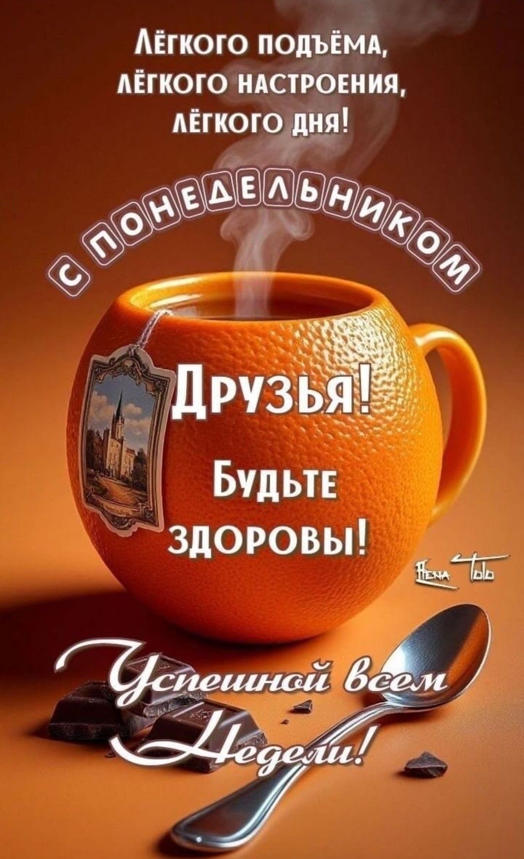 Лёгкого подъёма, лёгкого настроения, лёгкого дня! С понедельником
Друзья! Будьте здоровы!
Успешной всем Недели!
