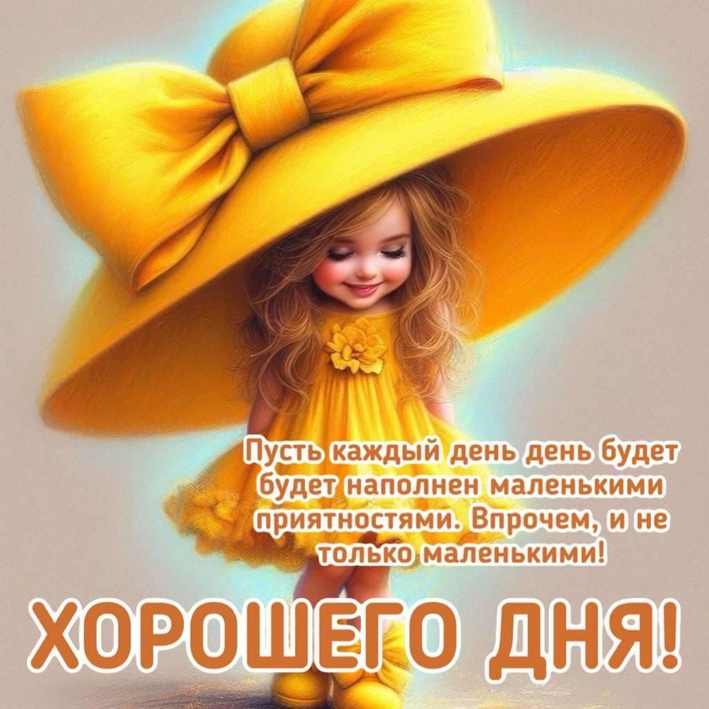 Пусть каждый день будет наполнен маленькими приятностями. Впрочем, и не только маленькими! ХОРОШЕГО ДНЯ!