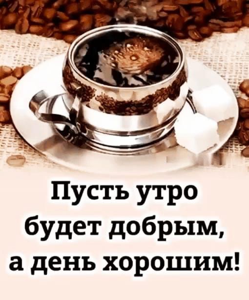 Пусть утро будет добрым, а день хорошим!