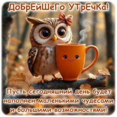 ДобРейШего УТрЕчКа! Пусть сегодняшний день будет наполнен маленькими чудесами и большими возможностями!