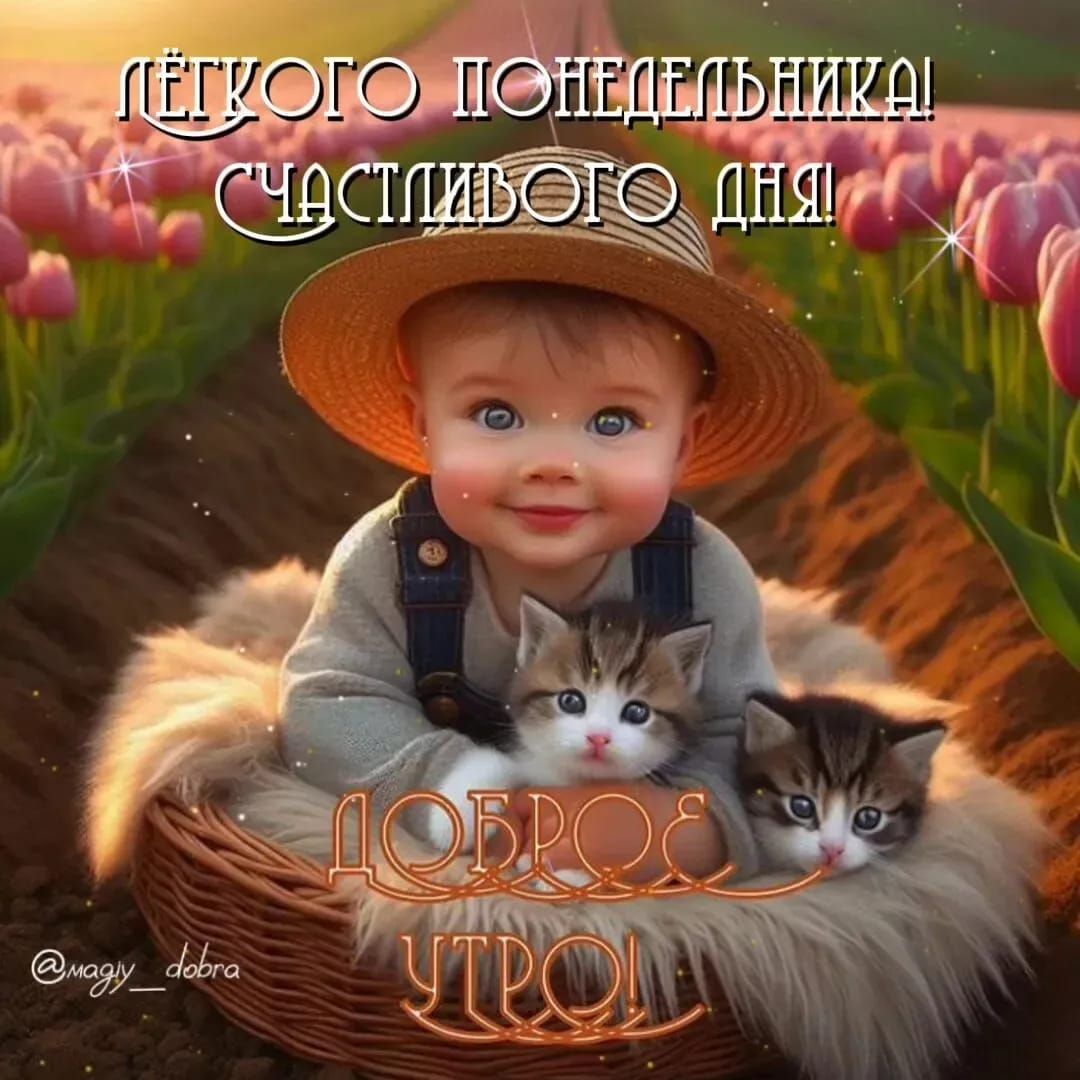 Лёгкого понедельника! Счастливого дня! ДОБРОЕ УТРО!