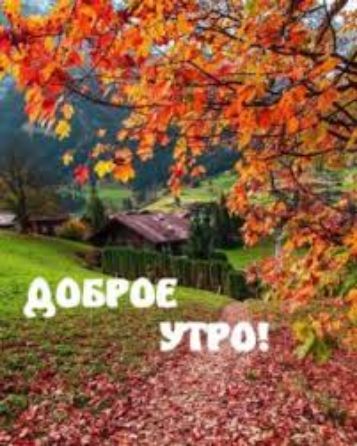 ДОБРОЕ УТРО!