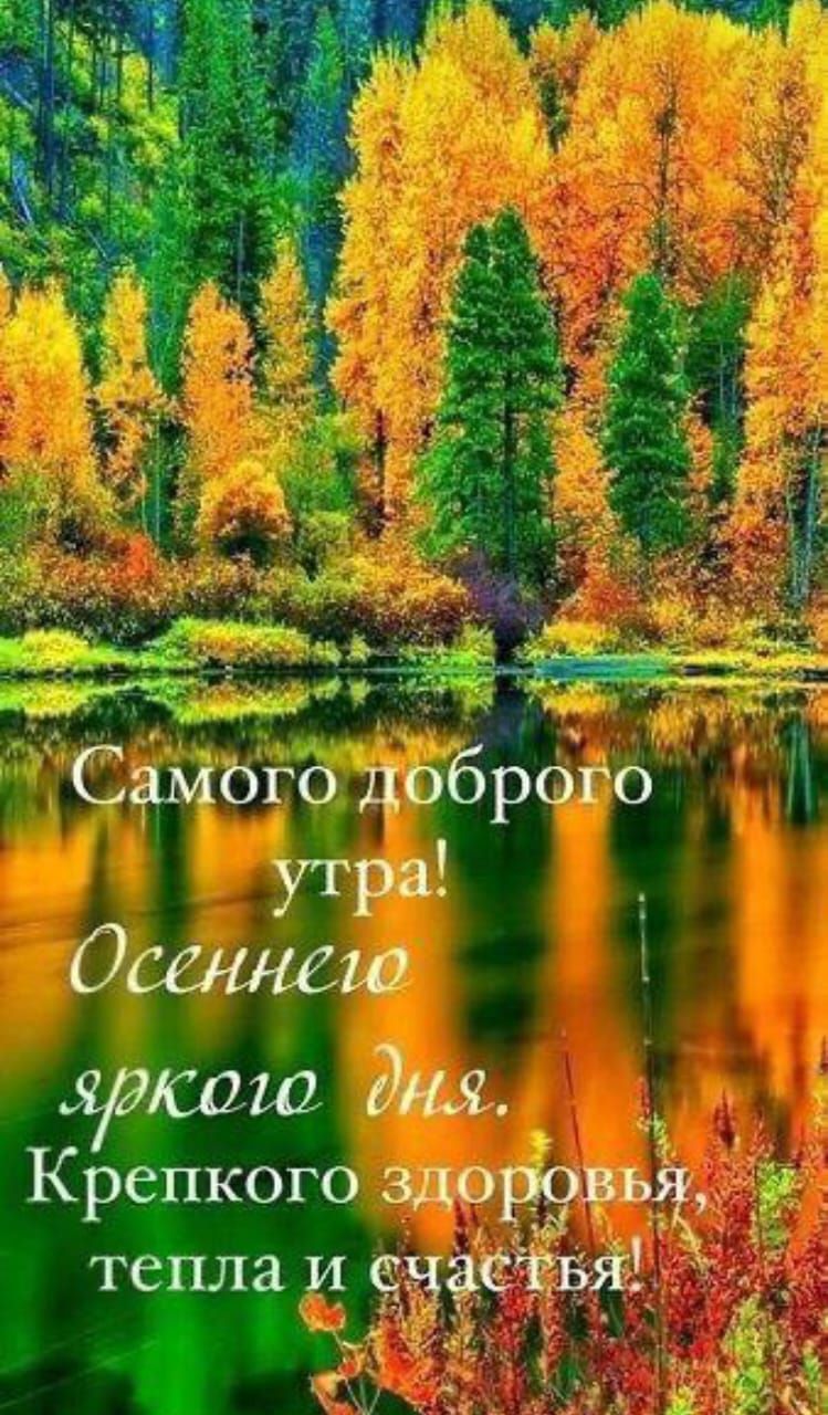 Самого доброго утра! Осеннего яркого дня. Крепкого здоровья, тепла и счастья!