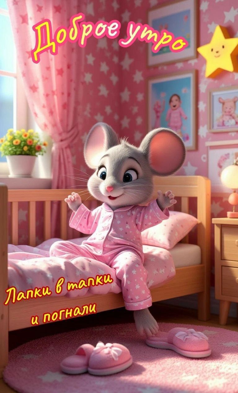 Доброе утро
Лапки в тапки и погнали
