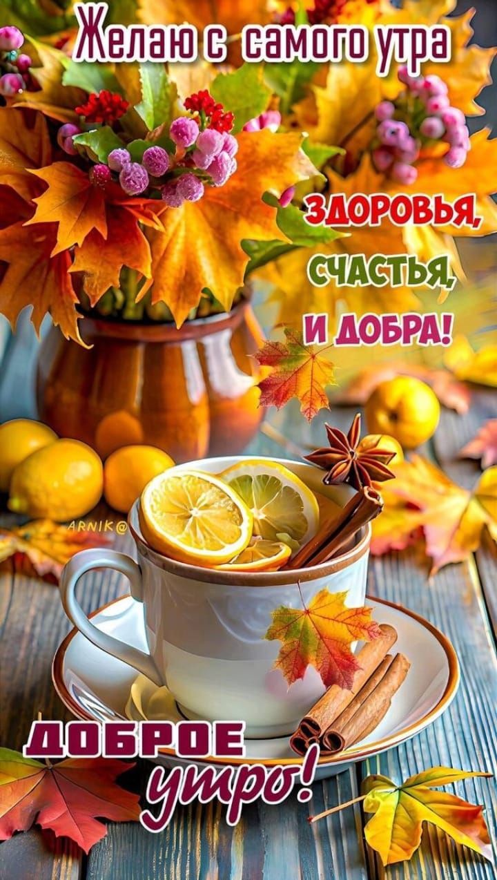 Желаю с самого утра Здоровья, счастья, и добра! Доброго утра!
