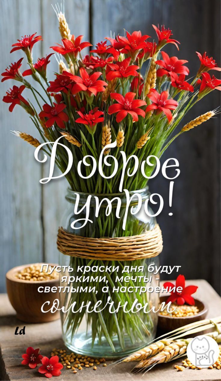 Доброе утро!
Пусть краски дня будут яркими, мечты светлыми, а настроение солнечным!
