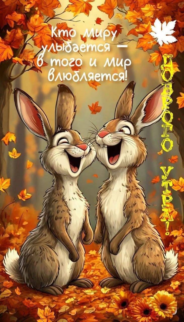 Кто миру улыбается – в того и мир влюбляется! ДОБРОЕ УТРО!
