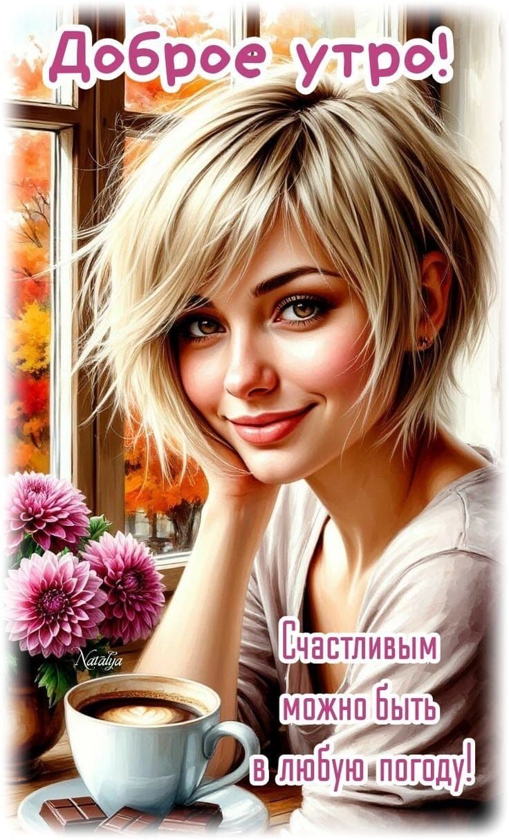 Доброе утро!
Счастливым можно быть в любую погоду!
Natalya