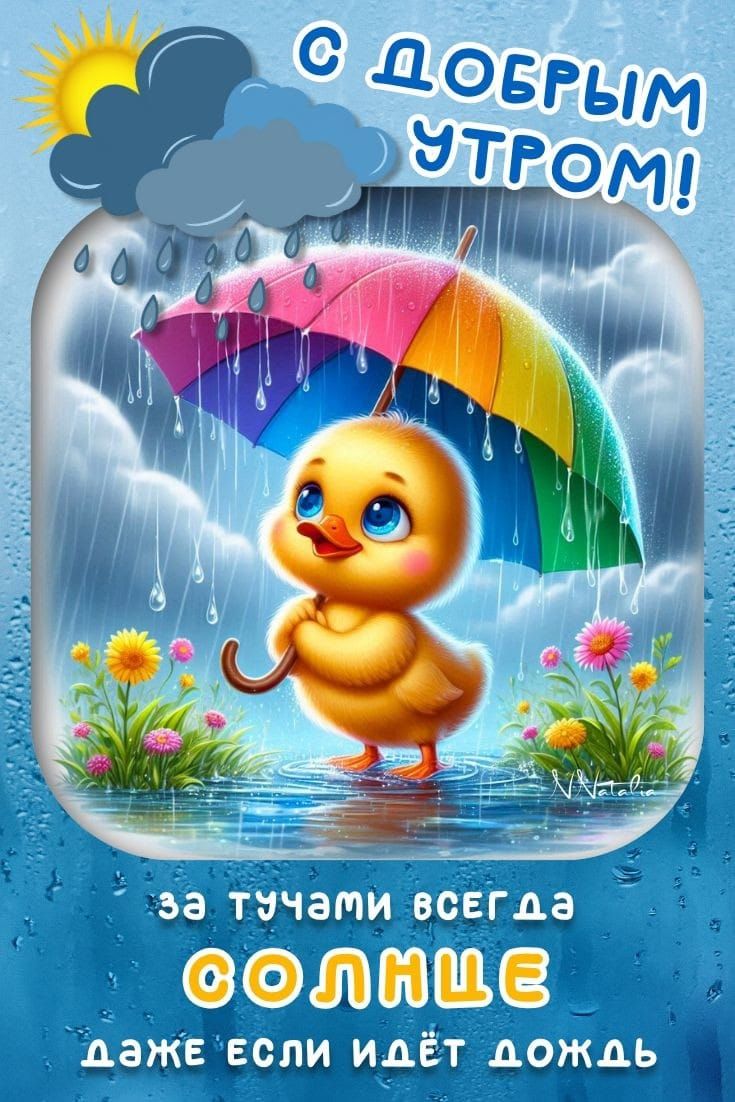 С добрым утром! За тучами всегда солнце даже если идёт дождь