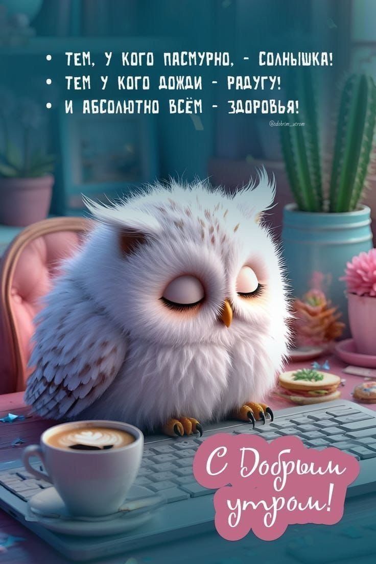 • ТЕМ, У кого пасмурно, - солнышка!
• ТЕМ, У кого дождИ - радуги!
• И абсолютно всем - здоровья!

С Добрым утром!