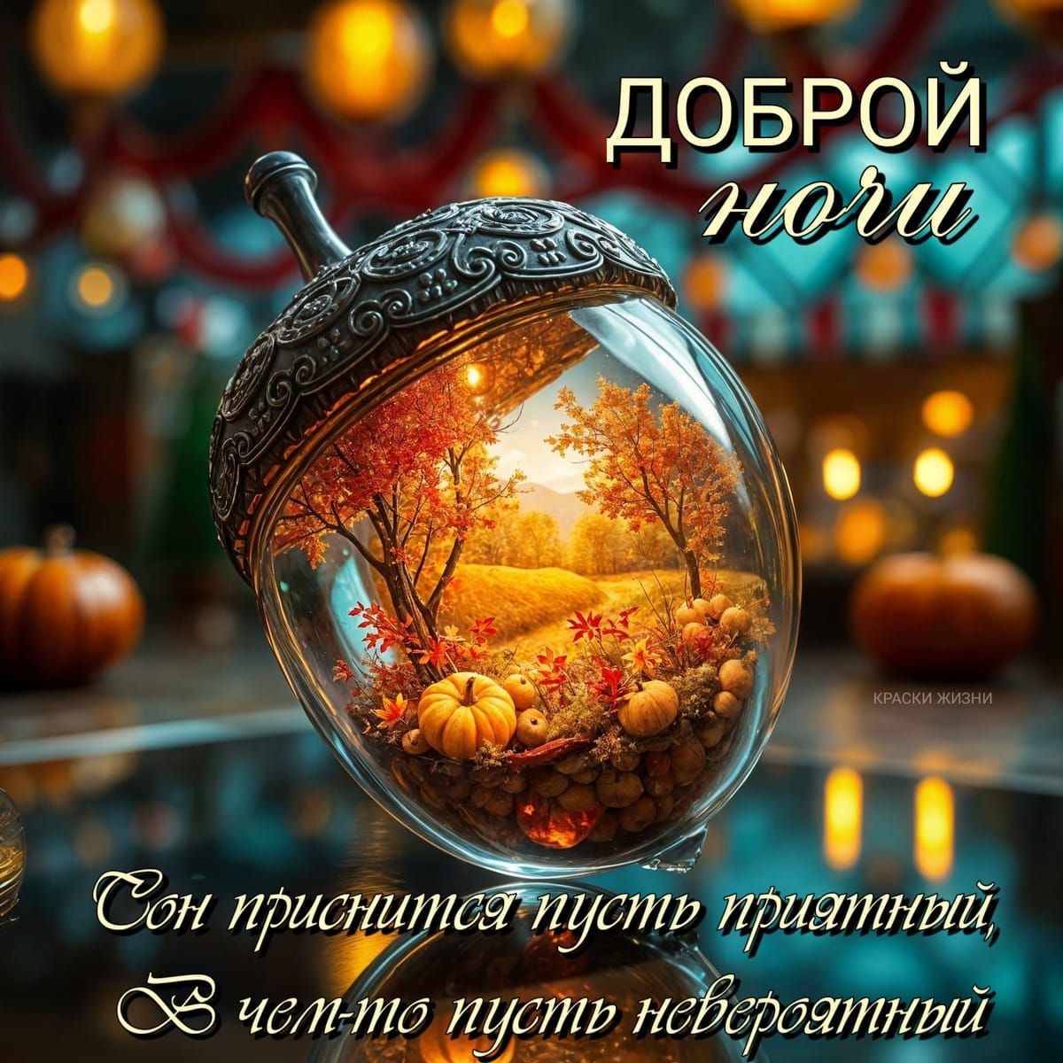 ДОБРОЙ ночи
Сон приснится пусть приятный, А чем-то пусть невероятный