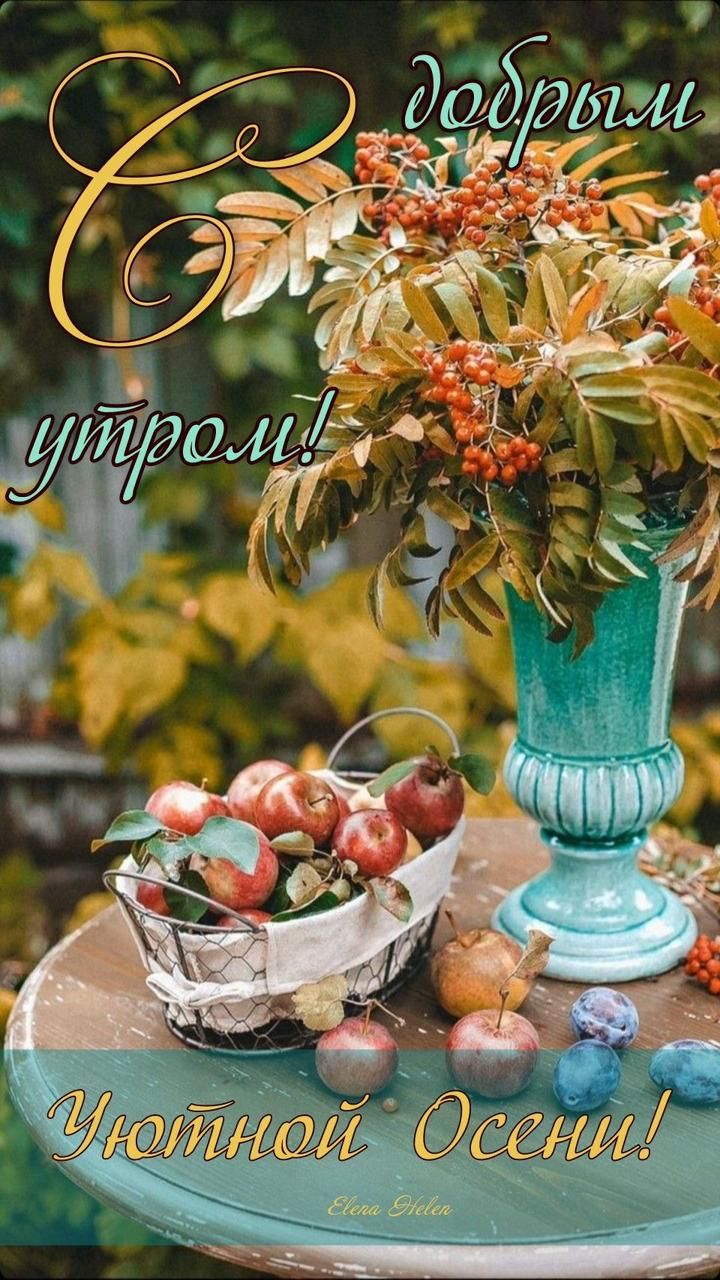 Добрым утром! Уютной Осени!