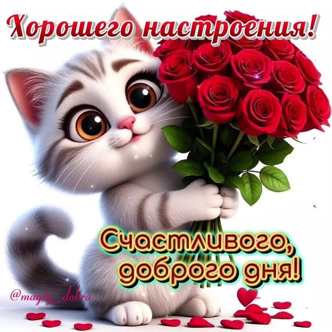 Хорошего настроения! Счастливого, доброго дня!