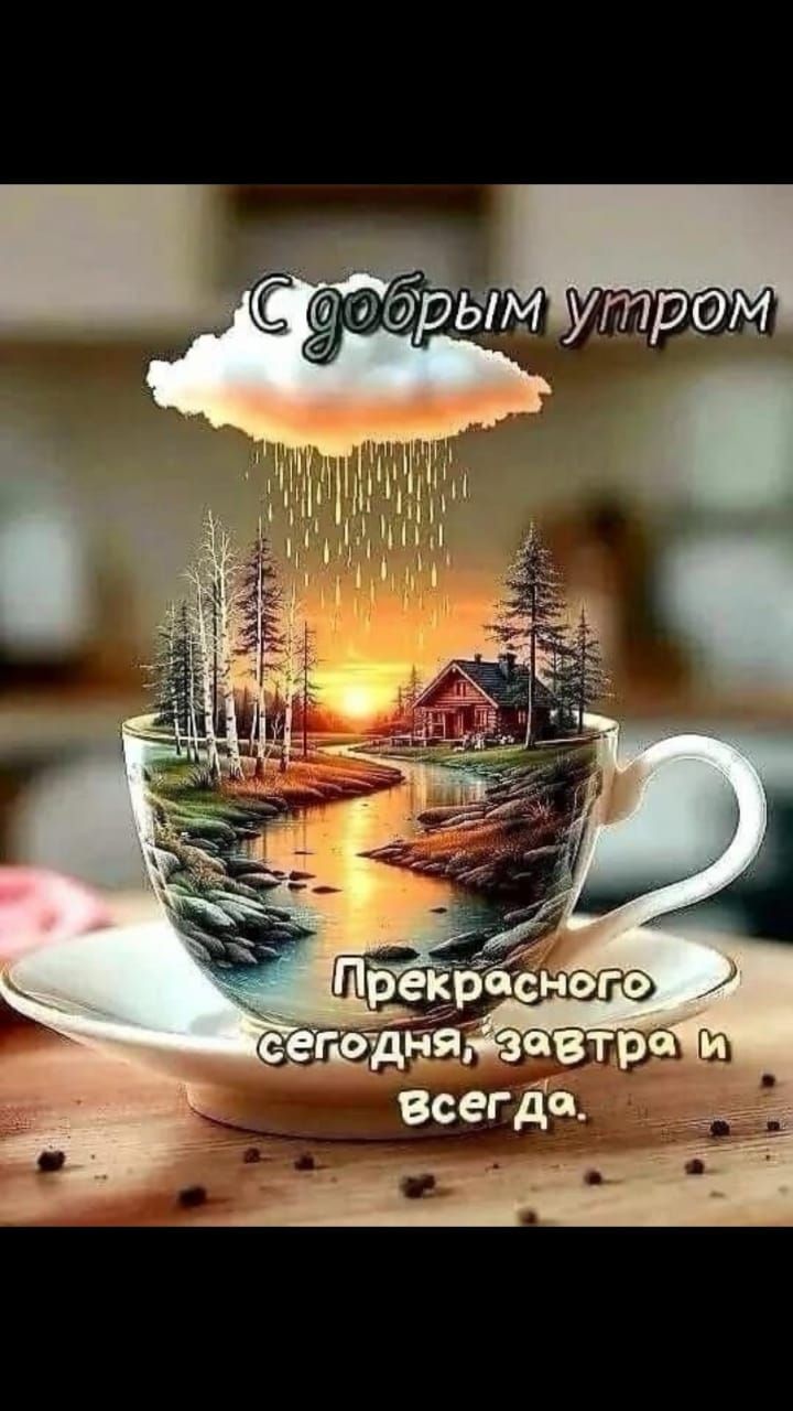 С добрым утром Прекрасного сегодня, завтра и всегда.