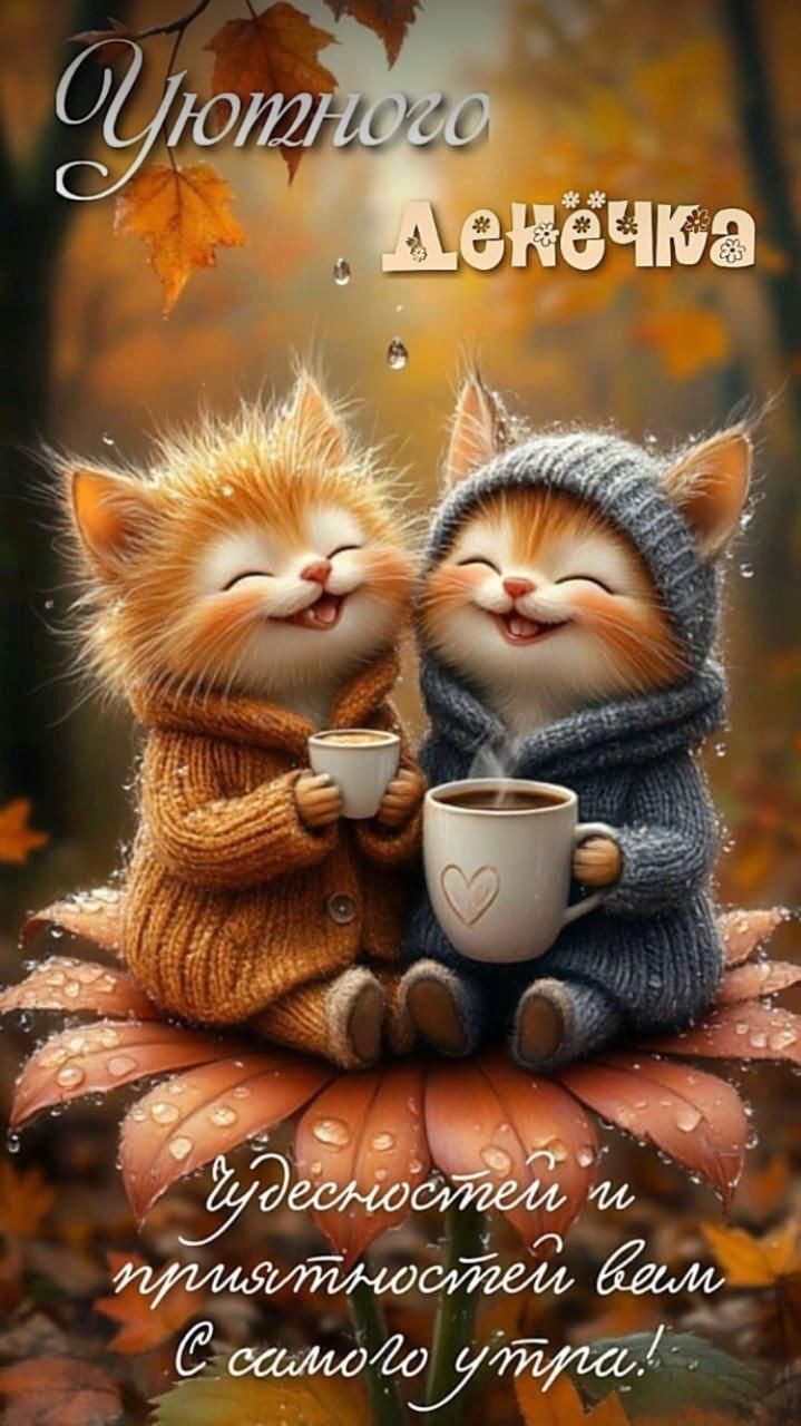 Уютного денёчка, чудесности и приятностей вам с самого утра!