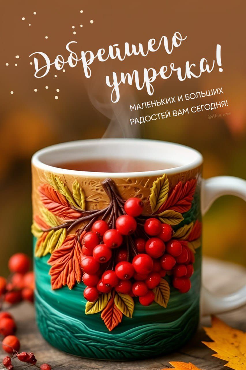 Добрейшего утра! Маленьких и больших радостей вам сегодня