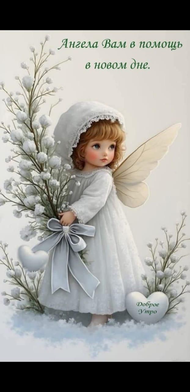 Ангела Вам в помощь в новом дне. Доброе утро