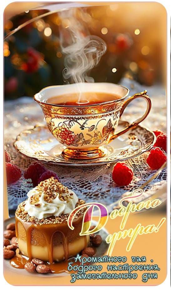 Доброе утро! Ароматного чая, доброго настроения, замечательного дня
