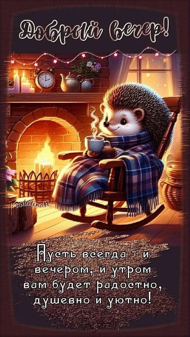 Добрый вечер! Пусть всегда - и вечером, и утром вам будет радостно, душевно и уютно!