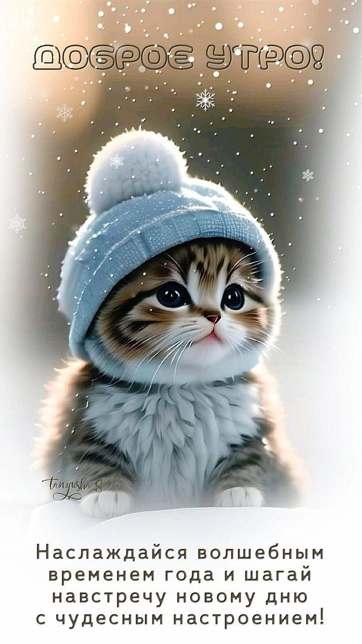Доброе утро! Наслаждайся волшебным временем года и шагай навстречу новому дню с чудесным настроением!