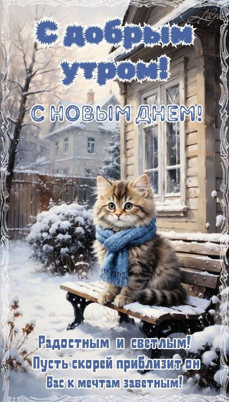 С добрым утром! С НОВЫМ ДНЕМ! Радостным и светлым! Пусть скорей приблизит он Вас к мечтам заветным!