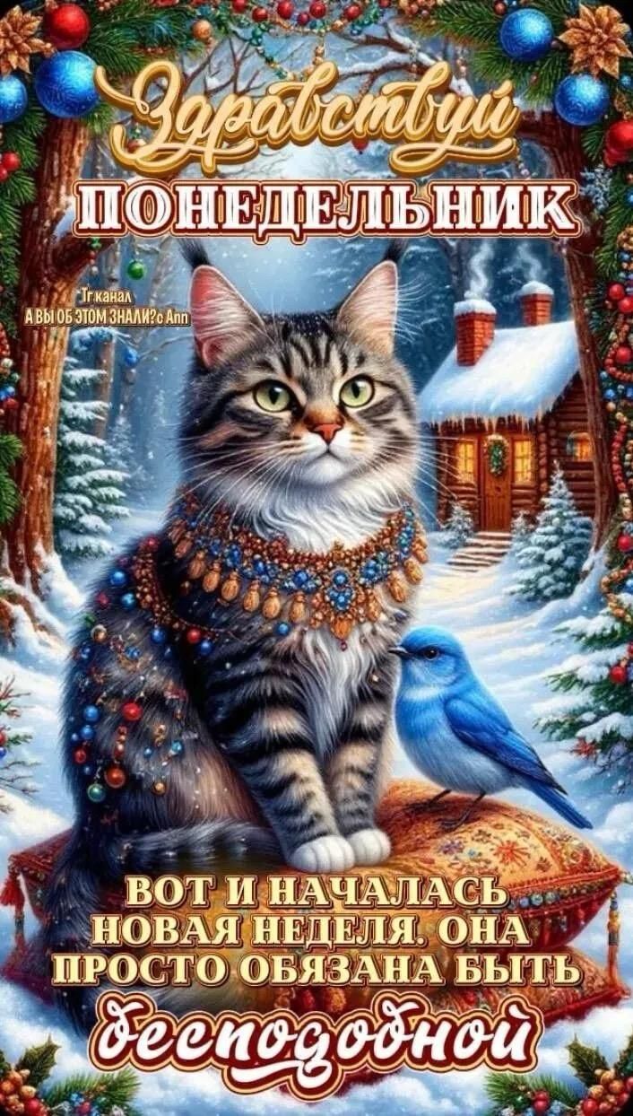 Здравствуй понедельник. Вот и началась новая неделя, она просто обязана быть веселой.