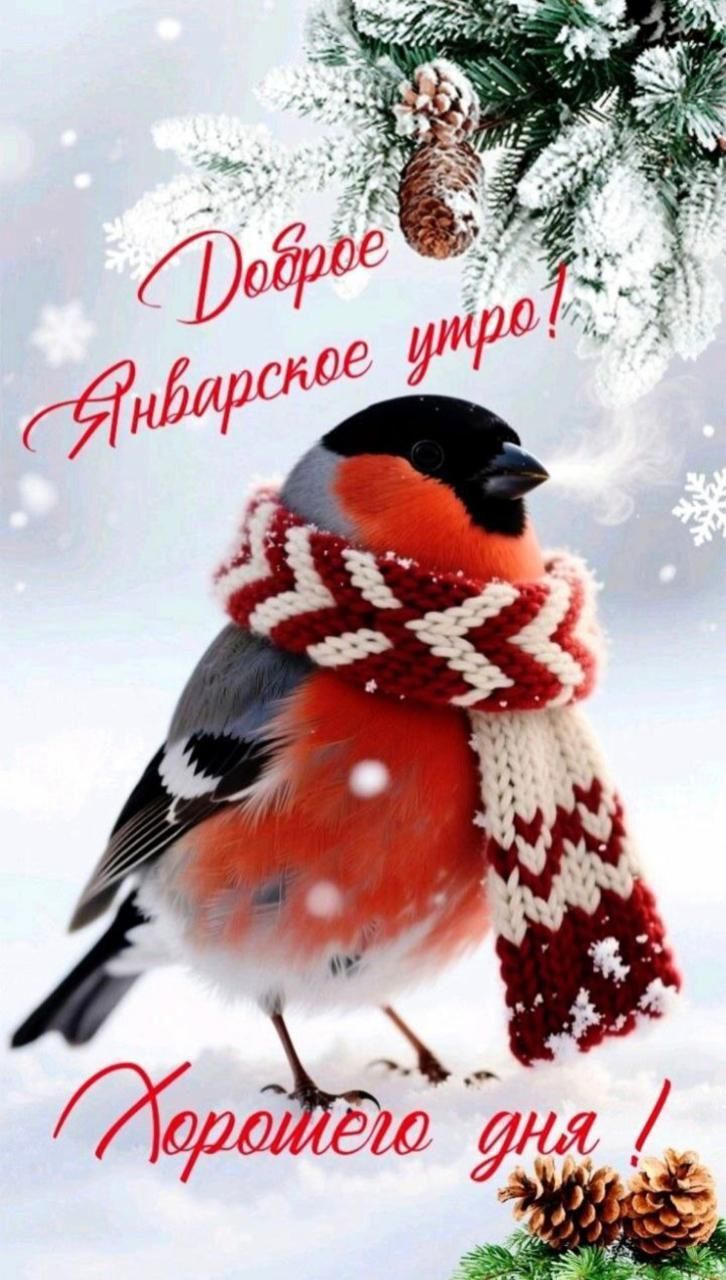 Доброе Январское утро! Хорошего дня!
