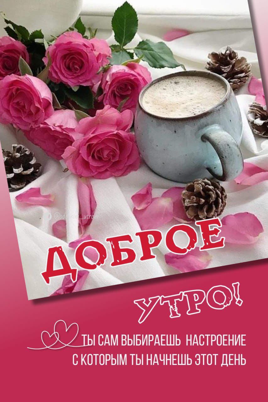Доброе утро! Ты сам выбираешь настроение с которым ты начнешь этот день