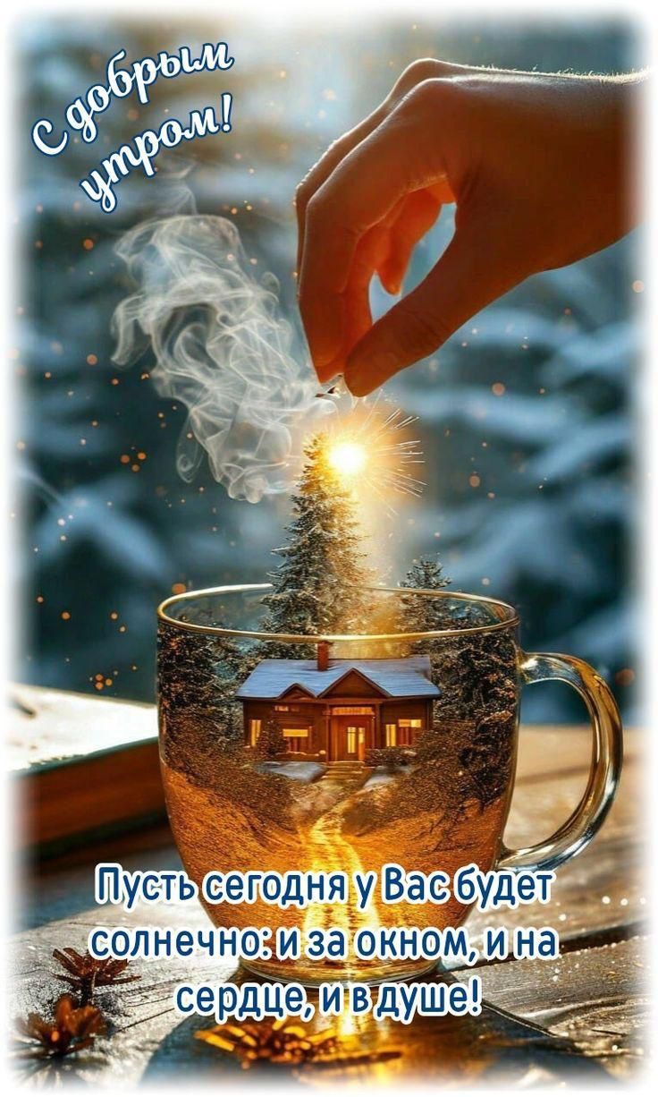 С добрым утром! Пусть сегодня у Вас будет солнечно: и за окном, и на сердце, и в душе!
