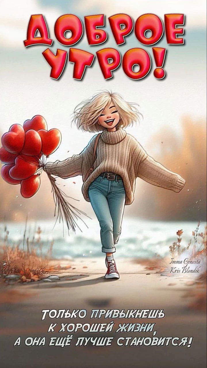 Доброе утро! Только привыкаешь к хорошей жизни, а она ещё лучше становится!