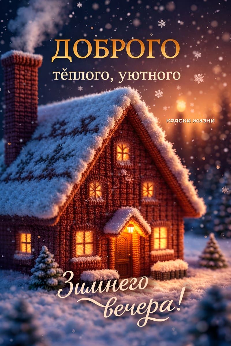 ДОБРОГО тёплого, уютного Зимнего вечера!