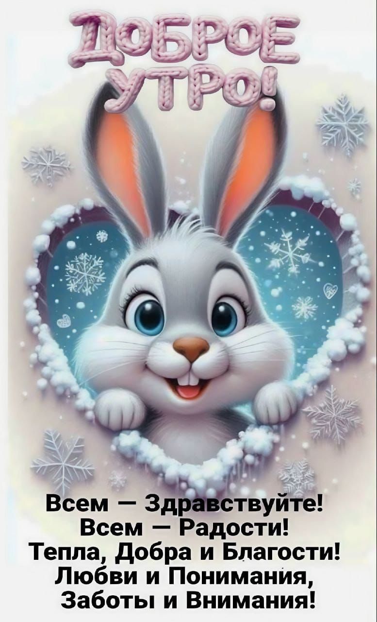 Доброе утро! Всем — Здравствуйте! Всем — Радости! Тепла, Добра и Благости! Любви и Понимания, Заботы и Внимания!