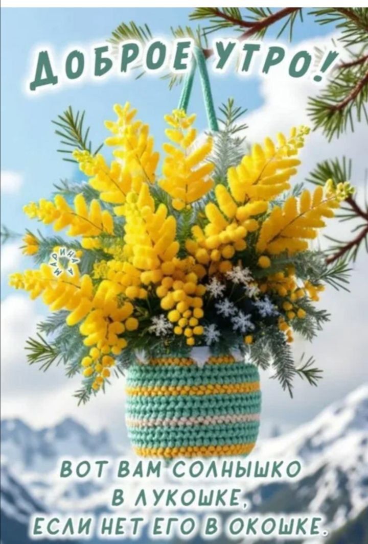 ДОБРОЕ УТРО! ВОТ ВАМ СОЛНЫШКО В ЛУЖОШКЕ, ЕСЛИ НЕТ ЕГО В ОКОНКЕ.