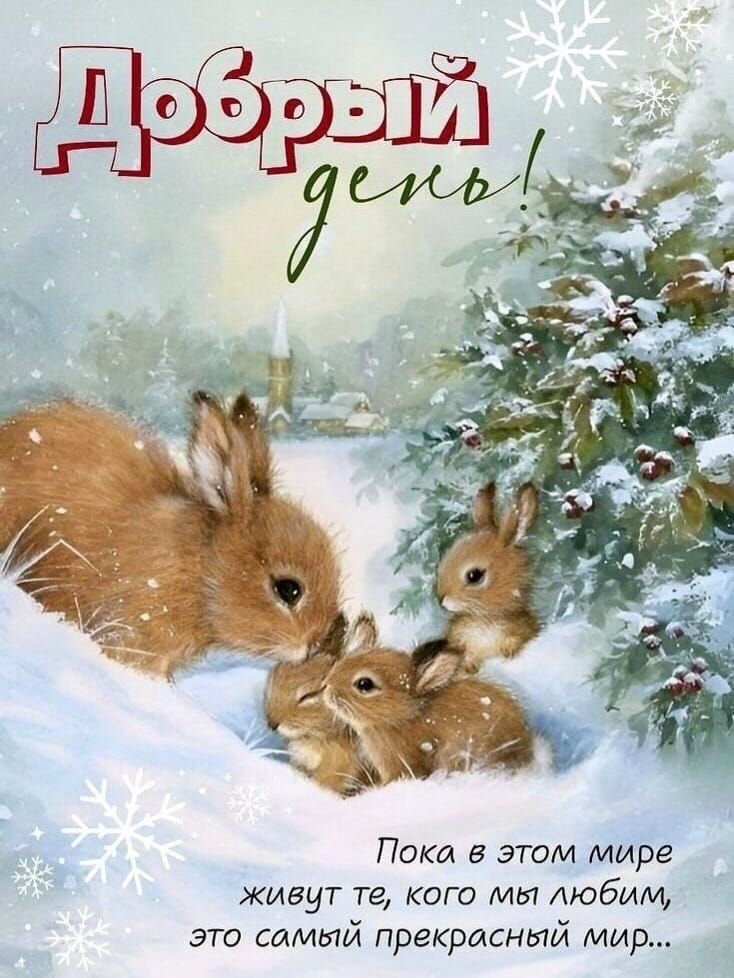 Добрый день! Пока в этом мире живут те, кого мы любим, это самый прекрасный мир...