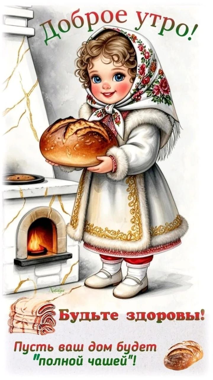 Доброе утро! Пусть ваш дом будет полной чашей! Будьте здоровы!