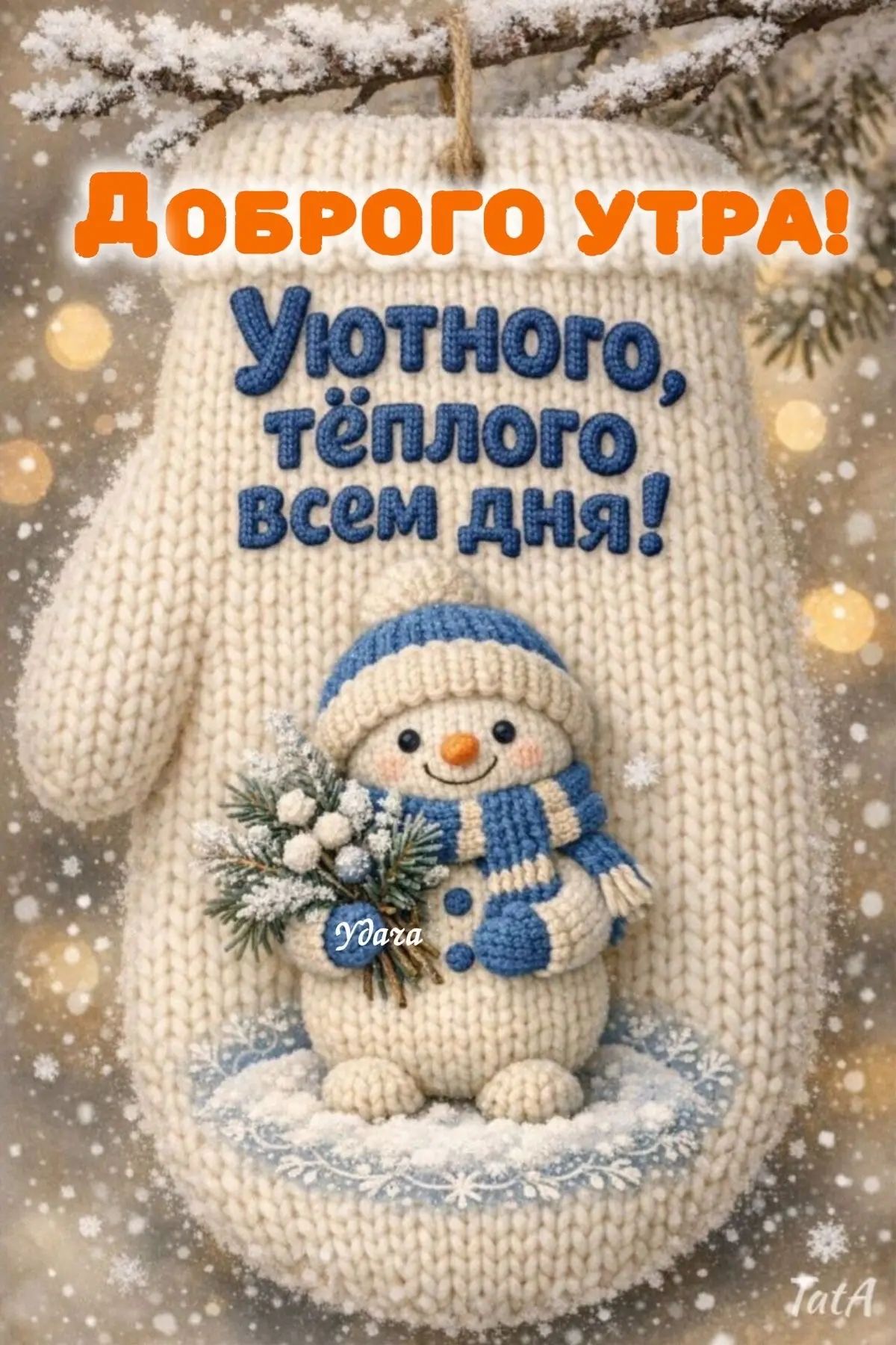 Доброго утра! Уютного, тёплого всем дня!