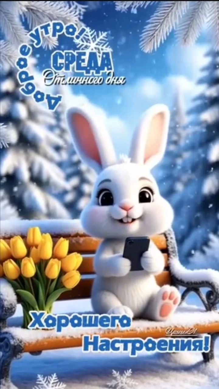 Доброе утро, среда! Хорошего настроения!