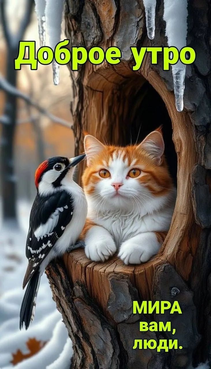 Доброе утро МИРА вам, люди.