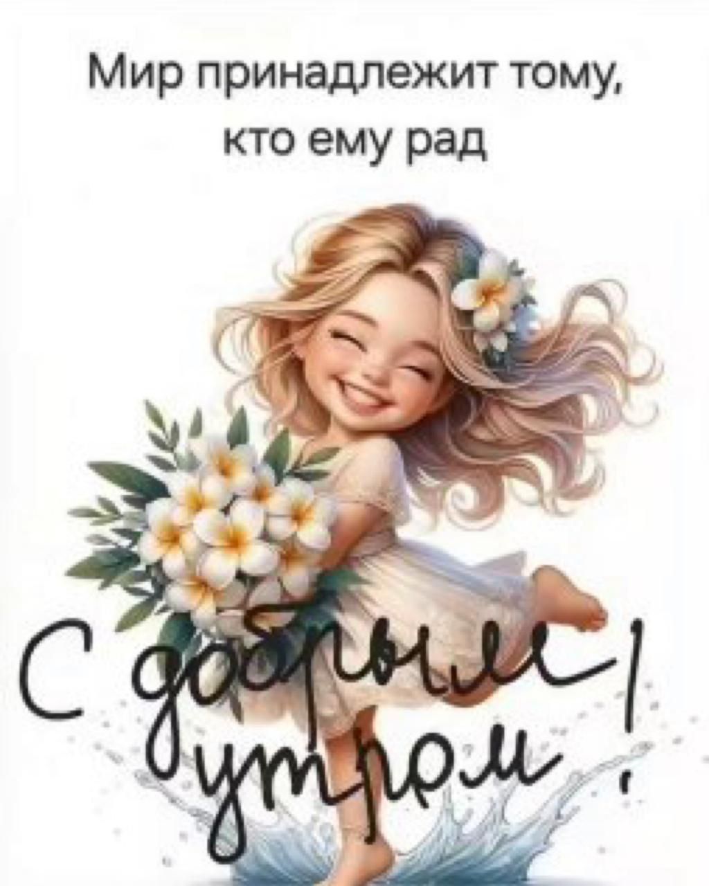 Мир принадлежит тому, кто ему рад. С добрым утром!