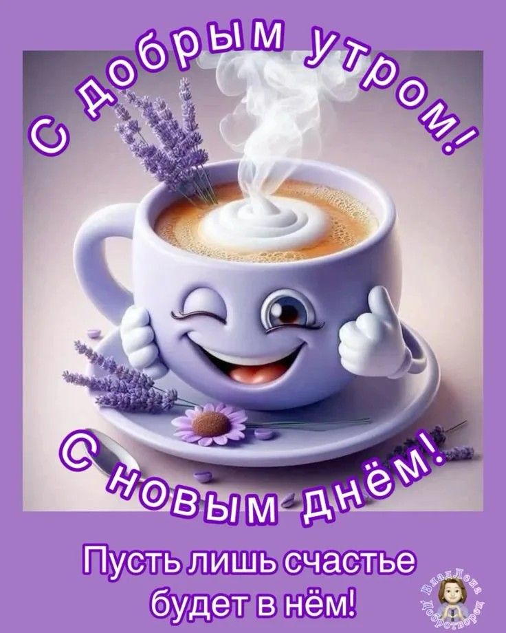 С ДОБРЫМ УТРОМ! С НОВЫМ ДНЁМ! Пусть лишь счастье будет в нём!