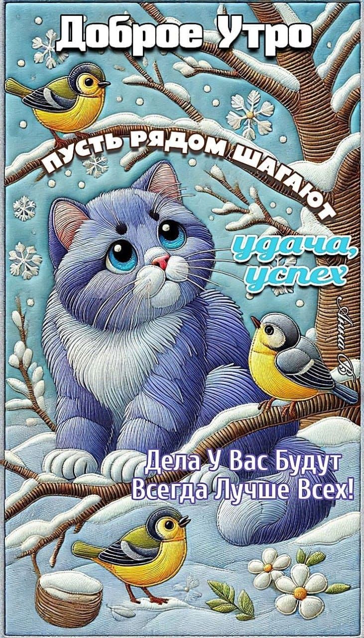 Доброе Утро. Пусть рядом шагают удача, успех. Дела у Вас будут Всегда Лучше Всех!